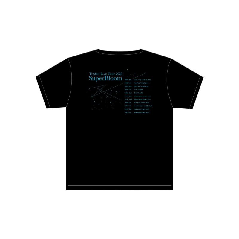 ツアーTシャツ(ブラックM)/ TrySail Live Tour 2023 -SuperBloom