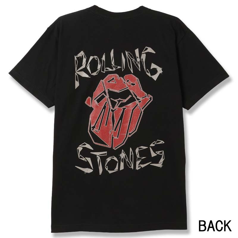 春早割 ROLLING STONES◇Tシャツ/L/コットン/BLK/プリント その他