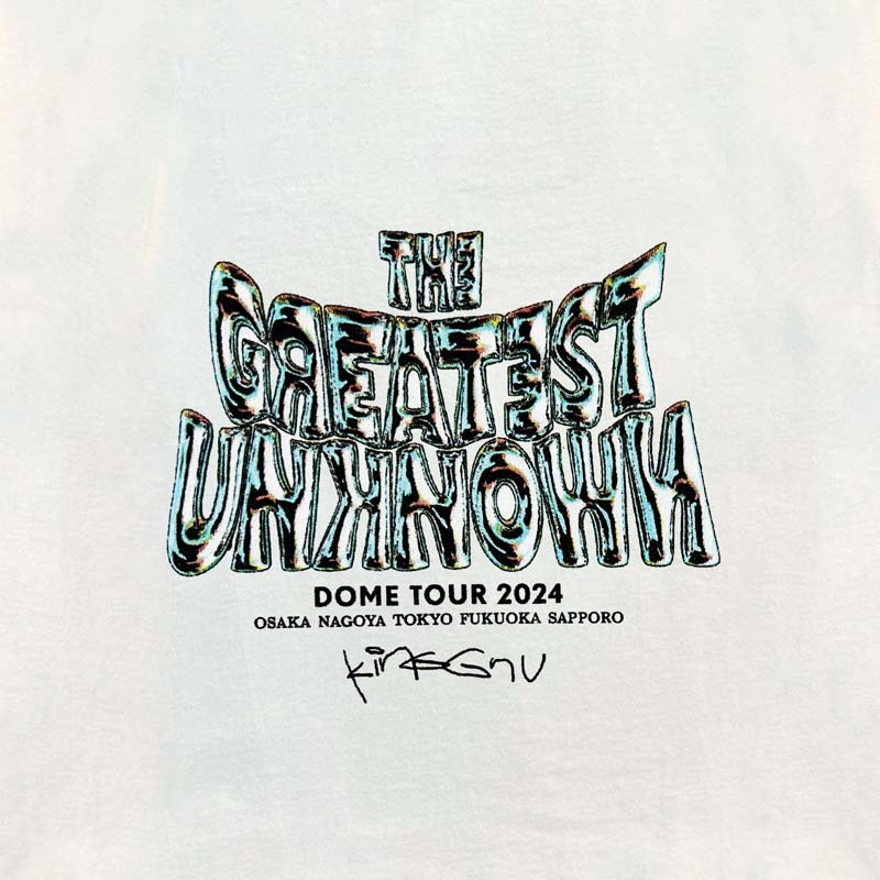 2回目受付］THE GREATEST UNKNOWN TEE （S）【WHITE】 : King Gnu 