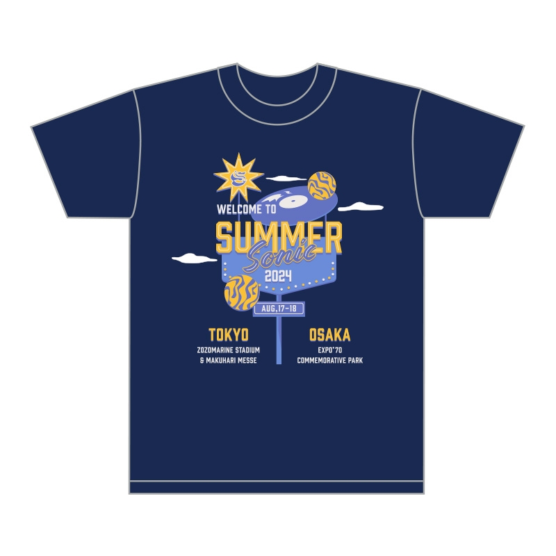 ビルボードTシャツ［メトロブルー］S : SUMMER SONIC | HMV&BOOKS