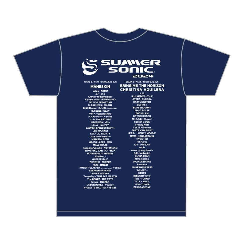 ビルボードTシャツ［メトロブルー］S : SUMMER SONIC | HMV&BOOKS
