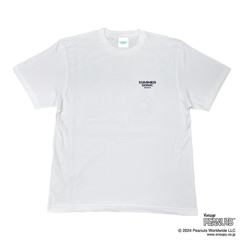 summer sonic 2025 スヌーピー Tシャツ SUMMER SONIC × PEANUTS Collaboration T-Shirt B［ホワイト］L