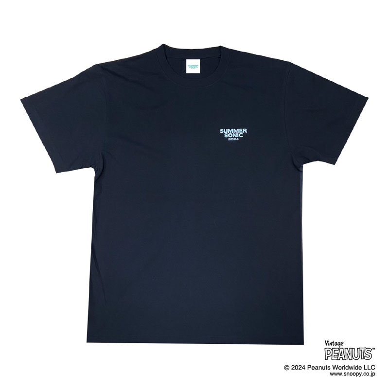 SUMMER SONIC × PEANUTS Collaboration T-Shirt［ブラック］M : SUMMER