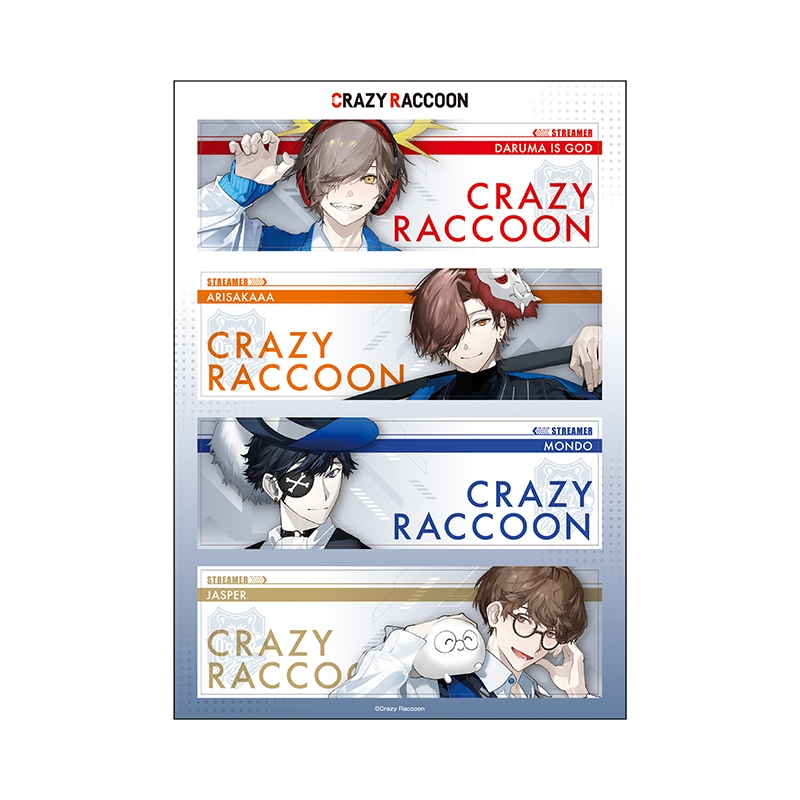 crazyraccoon クレイジーラクーン ZONE タオル 4種セット タオル