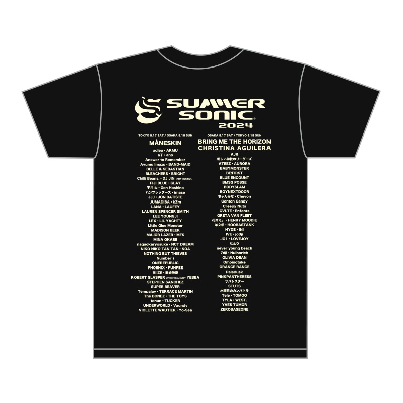 チルアウトTシャツ［ブラック］S : SUMMER SONIC | HMV&BOOKS 