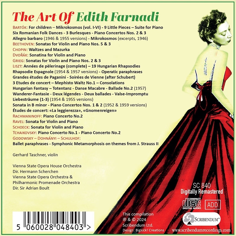 エディト・ファルナディの芸術（21CD） | HMV&BOOKS online - SC840