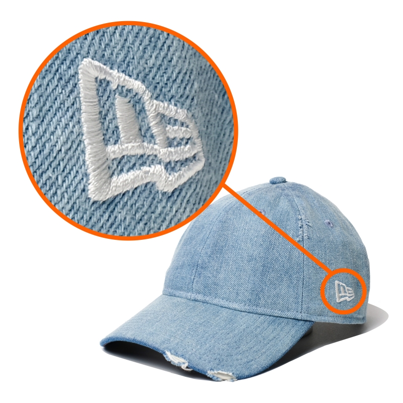 NO GOOD TV × NEWERA オリジナルCAP（Damaged Denim） : N/A