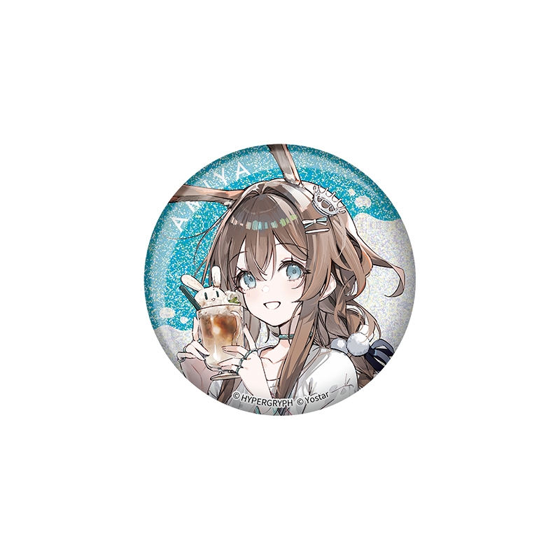 グリッター缶バッジ（全6種のうちランダム1個）【ローソン・@Loppi