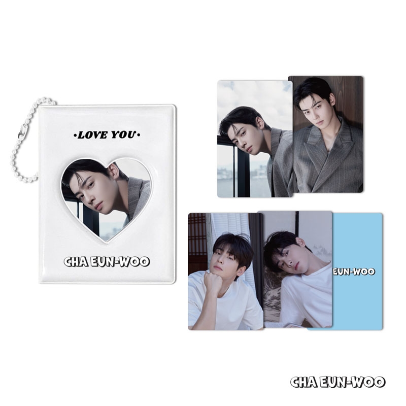 チャウヌ　フォトブック ME : UNBOX HMV 特典トレカ 2枚セット⑤ HMV&BOOKS online限定ランダム特典A》2025 CHA EUN-WOO OFFICIAL