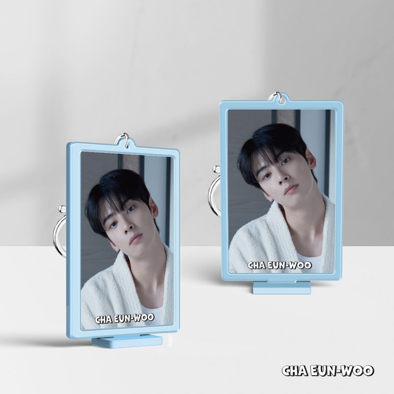 チャウヌ ファンコン アクリルキーホルダー アクスタ カードホルダー アクリルスタンドキーホルダー : CHA EUN-WOO (ASTRO