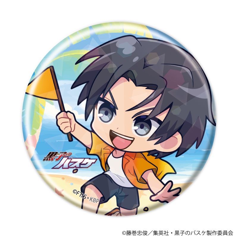 黒子のバスケ 黒バス　ホログラム　缶バッジ　フィギュア TVアニメ「黒子のバスケ」10周年を祝いつくそう！「ナムコ 黒