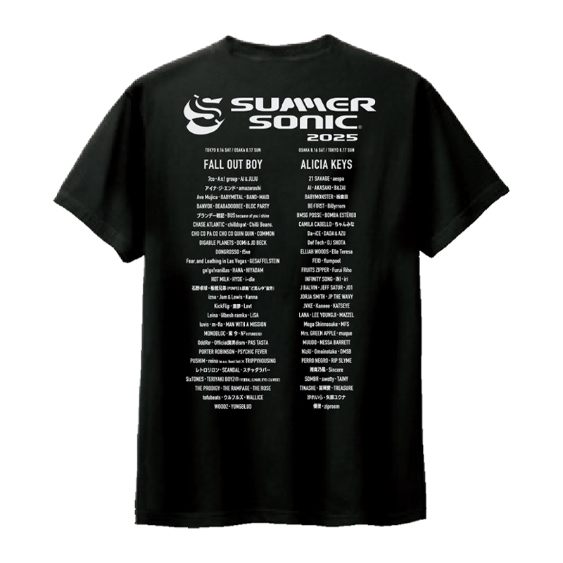 Mサイズ B'z SUMMER SONIC 2019 Tシャツ ブラック グッズ SロゴTシャツ［ブラック］M : SUMMER SONIC | HMV&BOOKS online
