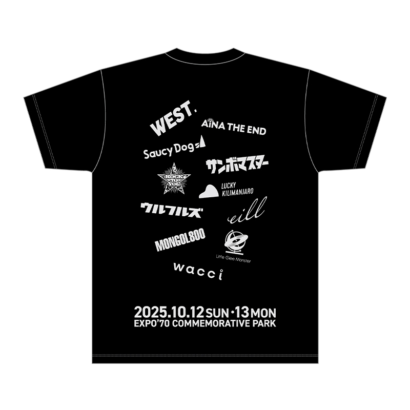 フェスTシャツ［ブラック］Sサイズ / WESSION FESTIVAL 2025