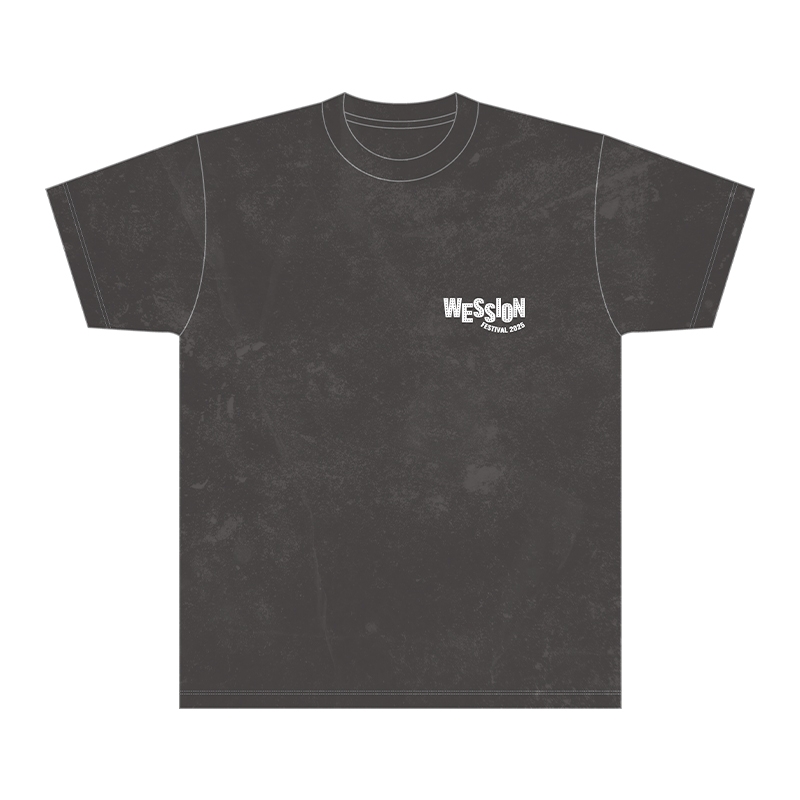 ロゴTシャツ［チャコール］XLサイズ / WESSION FESTIVAL 2025