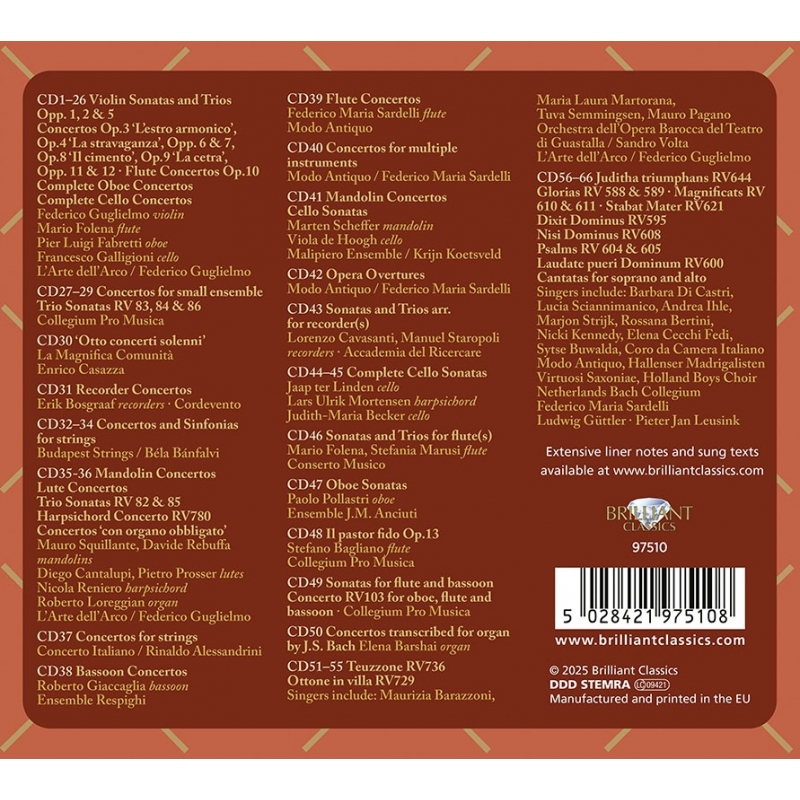 【音楽ＣＤ】ビバルディ　エディション　BOX入り　Briiant　66CD 音楽CD】ビバルディ エディション BOX入り Briiant 66CD