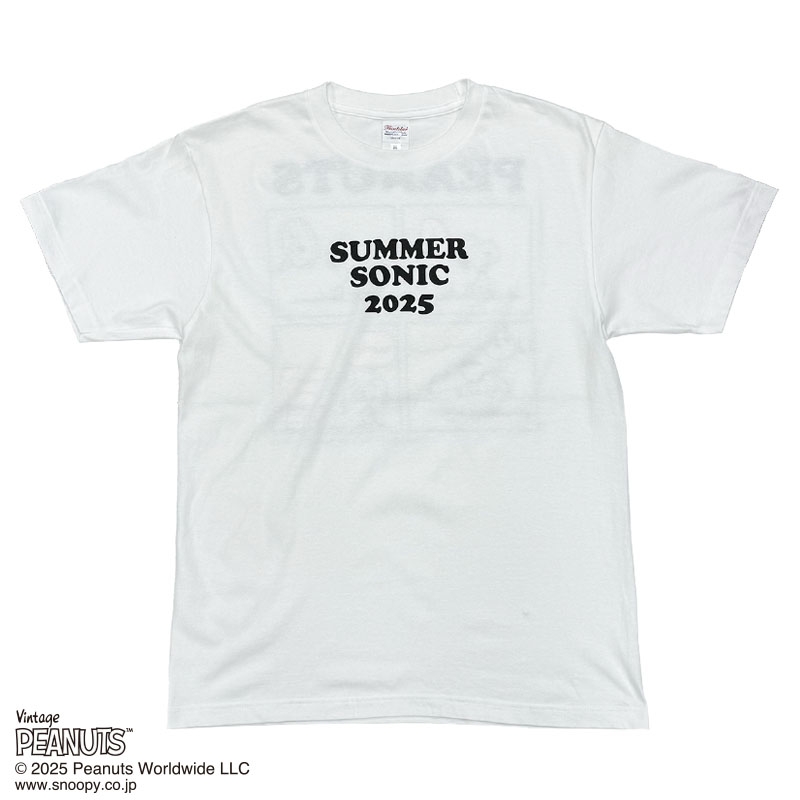 summer sonic 2025 スヌーピー Tシャツ SUMMER SONIC × PEANUTS Collaboration T-Shirt B［ホワイト］L