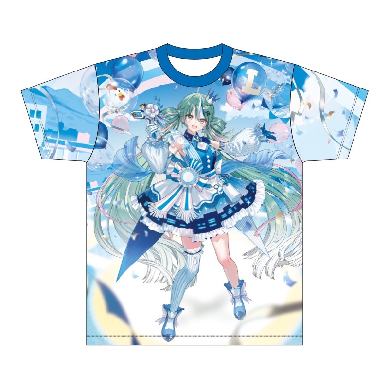 フルグラフィックTシャツ（XXL）/ 初音ミク LAWSON 50th Anniversary