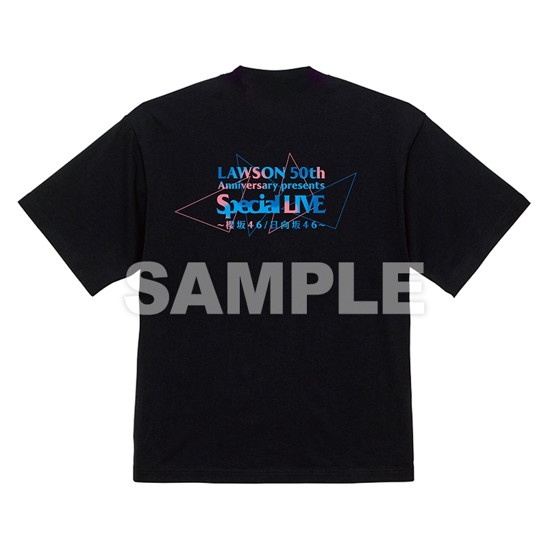 ロゴTシャツ ブラック（XL）/ LAWSON 50th Special Live : 櫻坂46 / 日