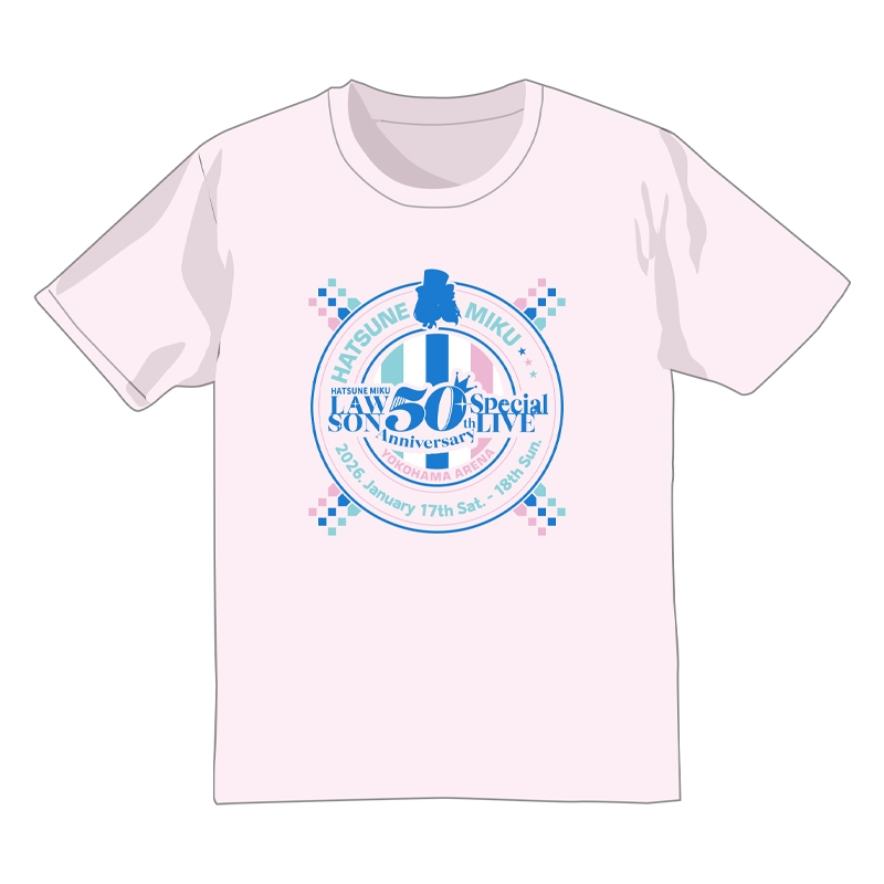 オフィシャルTシャツ リバイバル ver.（M）/ 初音ミク LAWSON 50th
