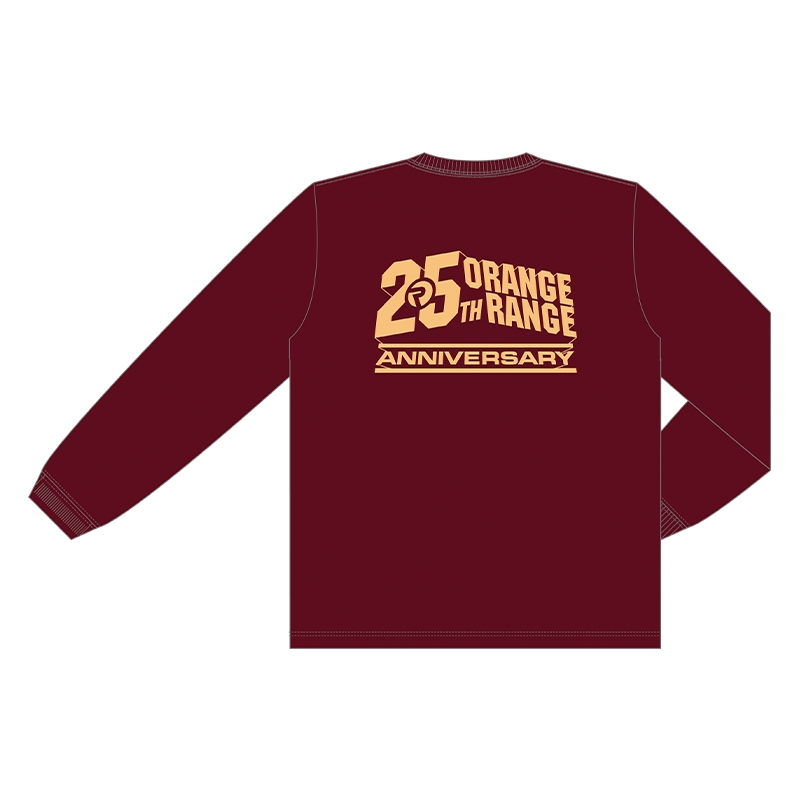 ロンT ＜バッグロゴ・ボルドー＞ Mサイズ / ORANGE RANGE 25th