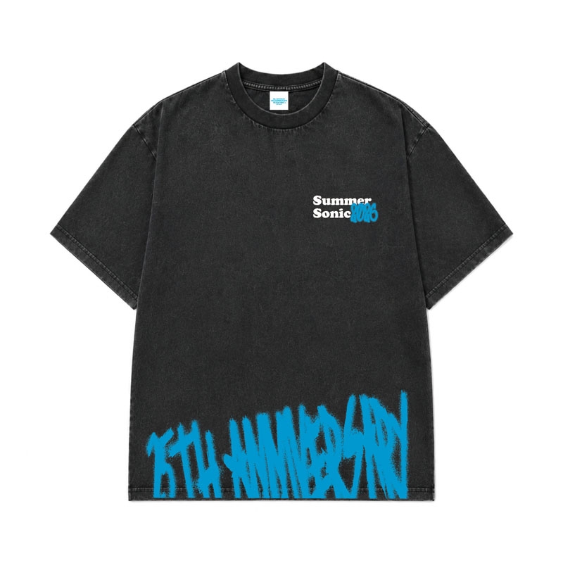 ビッグシルエットT［ビンテージブラック］M : SUMMER SONIC