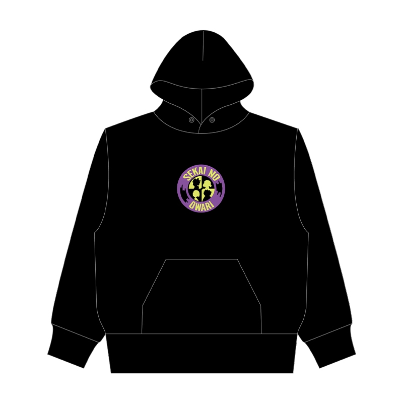 パーカー ブラック（L）【ローソングループ限定】 : SEKAI NO OWARI