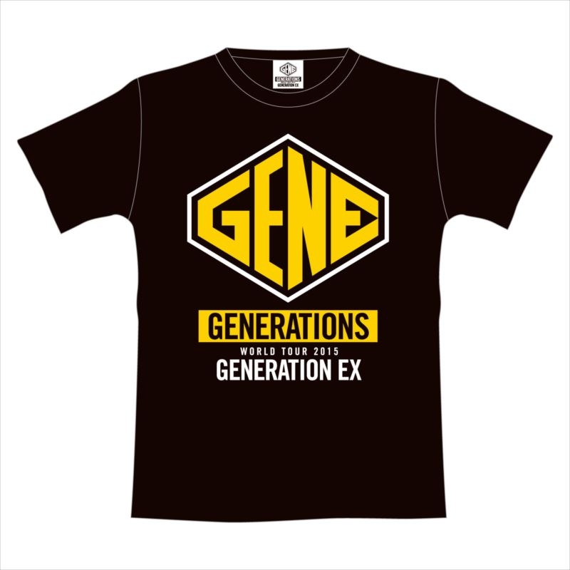 ツアーTシャツ ブラック【M】/ GENERATIONS WORLD TOUR 2015 