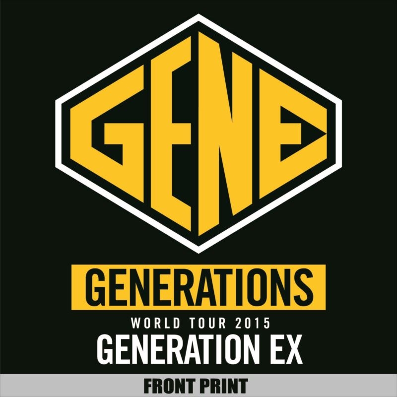 ツアーTシャツ ブラック【L】/ GENERATIONS WORLD TOUR 2015