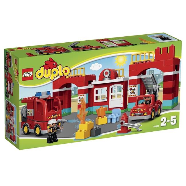 レゴデュプロ 消防車 消防署 - おもちゃ