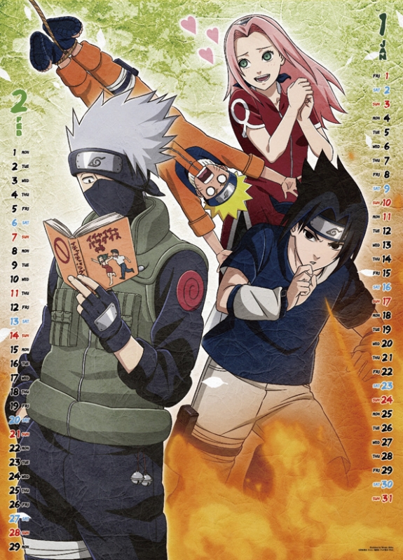 Naruto ナルト 疾風伝 映画版 16年カレンダー 16年カレンダー Hmv Books Online 16cl19