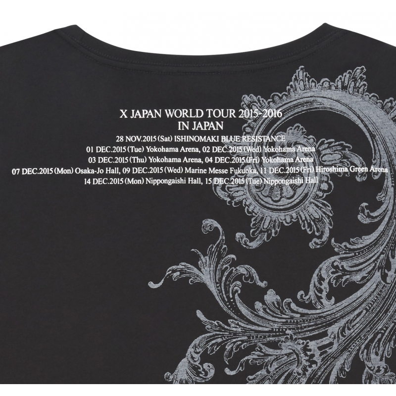 X Japan Tシャツ M X Japan World Tour 15 16 In Japan 公式グッズ X Japan Hmv Books Online Anxj0098