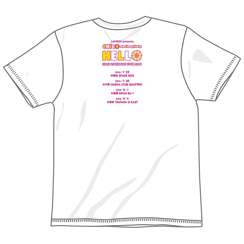 Tシャツ（白）【L】 / HELLO : CHiCO with HoneyWorks | HMV&BOOKS