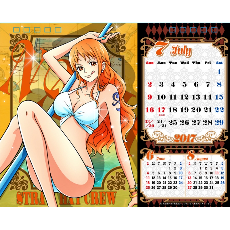 One Piece Body Calendar Glamour 17年卓上カレンダー One Piece Hmv Books Online 17cl8