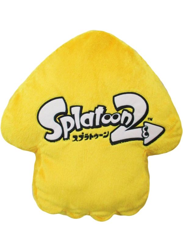 イカ(イエロー) リバーシブルクッション 「Splatoon2(スプラトゥーン2 Splatoon2 クッション イカ (サンイエロー) (キャラクターグッズ
