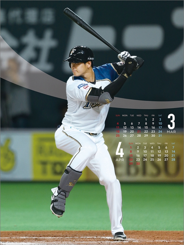 大谷翔平(北海道日本ハムファイターズ)/ 2018年カレンダー : Shohei 