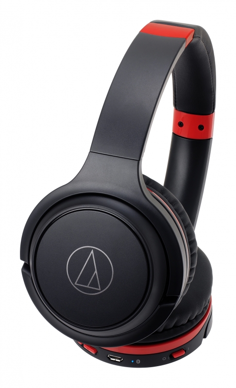 ワイヤレスヘッドホン ATH-S200BT (BRD)(ブラックレッド) : HEADPHONES