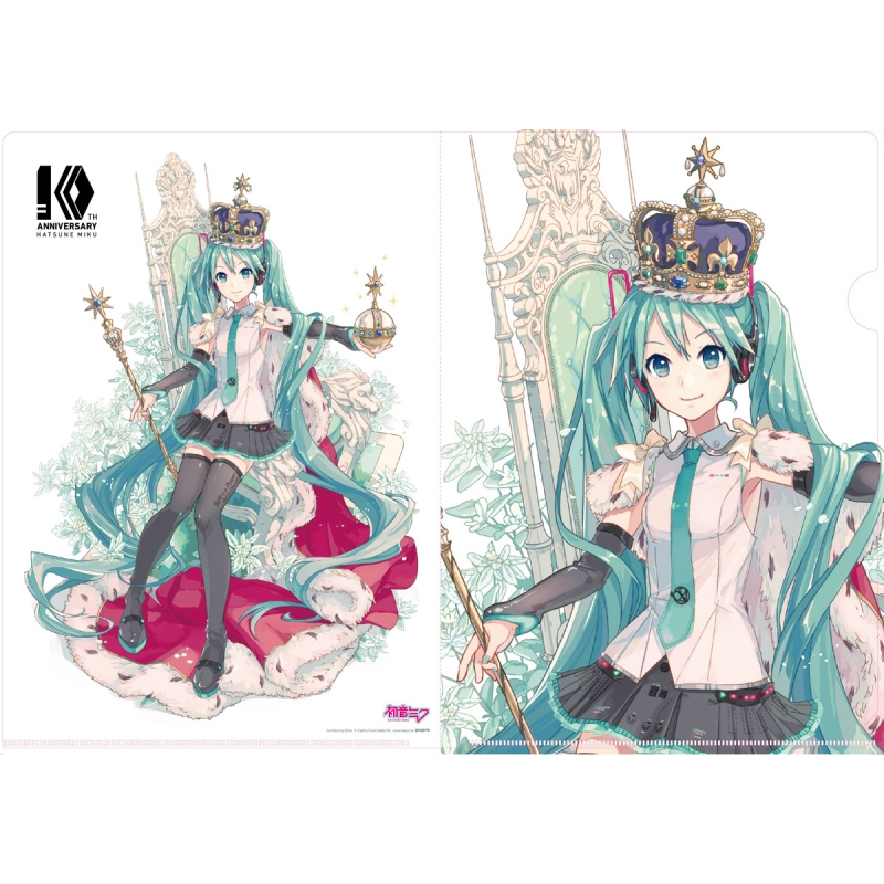 初音ミク、鏡音リン・レン 10th Anniversary A4クリアファイル＋ 