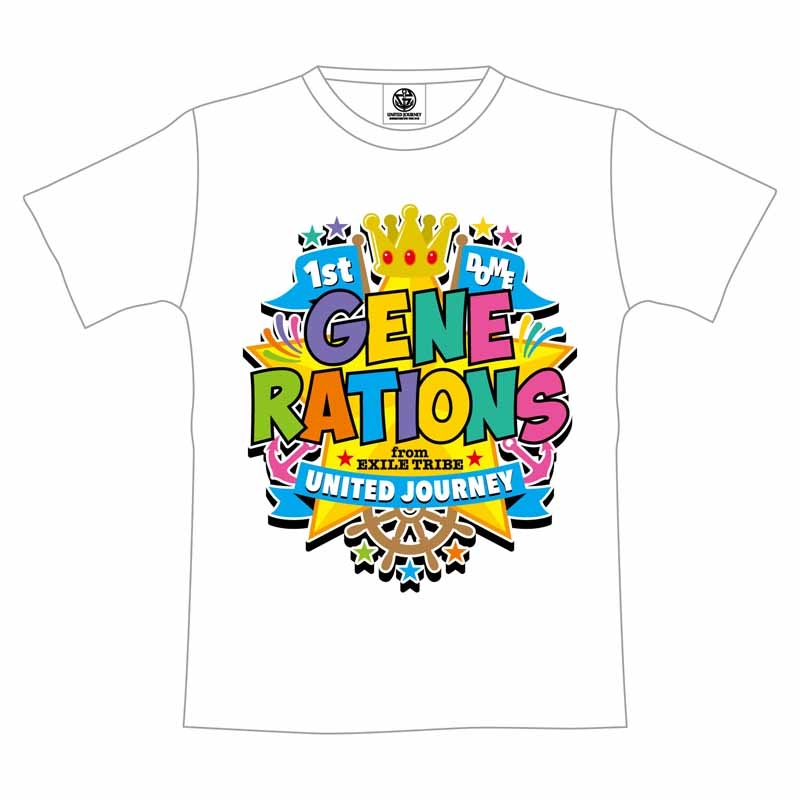 GENERATIONS 1st DOME TOUR Tシャツ WHITE S UNITED JOURNEY 