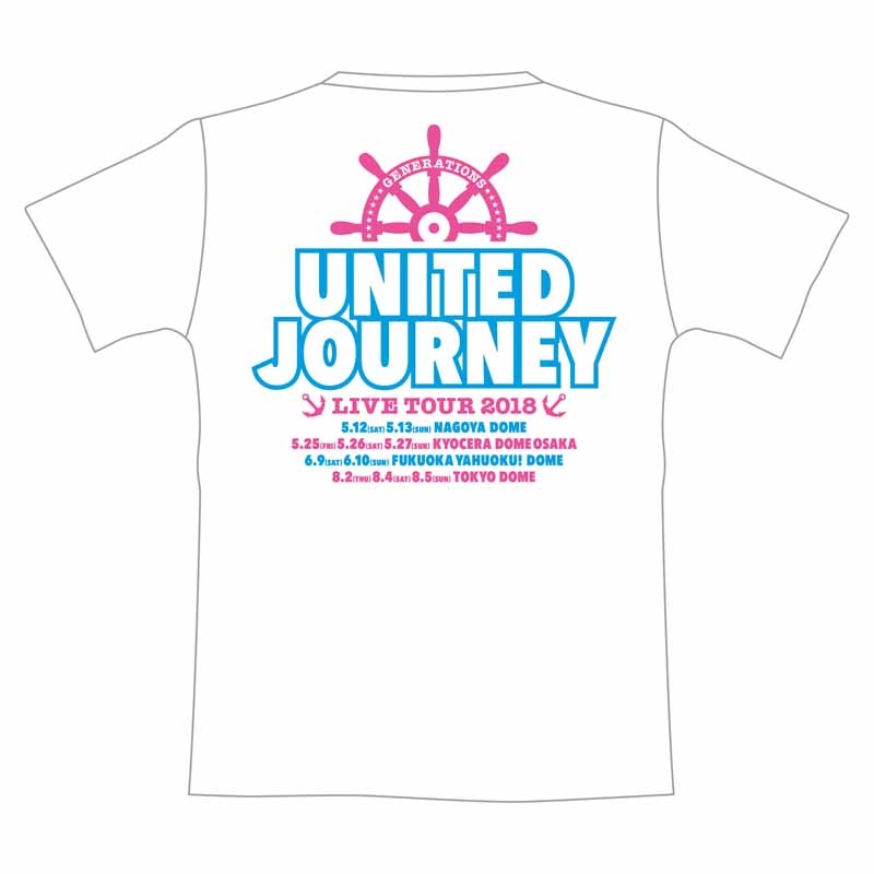 GENERATIONS 1st DOME TOUR Tシャツ WHITE S UNITED JOURNEY 