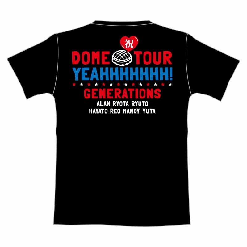 GENERATIONS 1st DOME TOUR Tシャツ BLACK S UNITED JOURNEY
