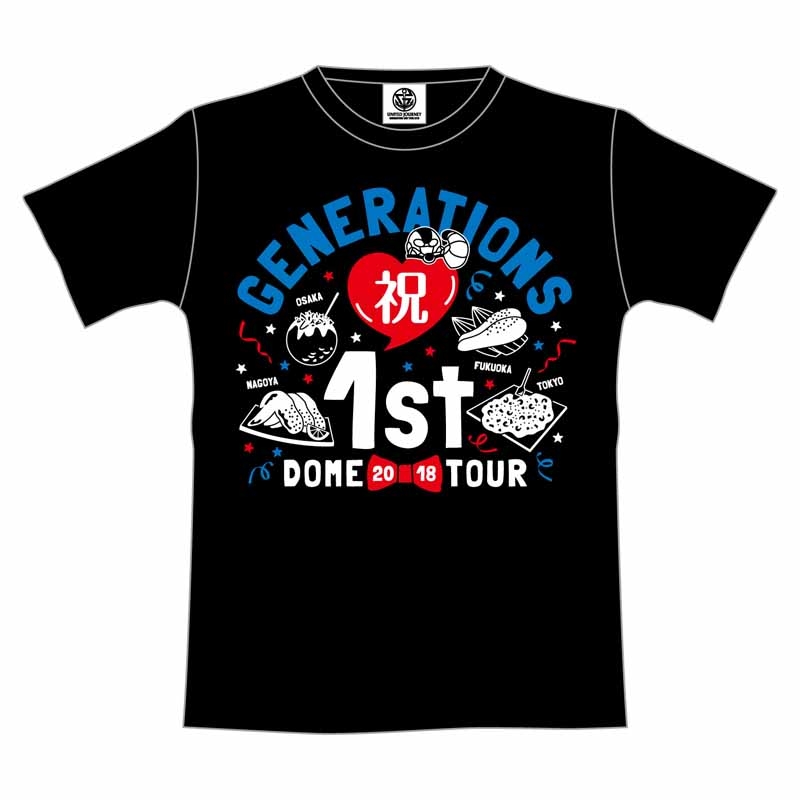 GENERATIONS 1st DOME TOUR Tシャツ BLACK M UNITED JOURNEY 