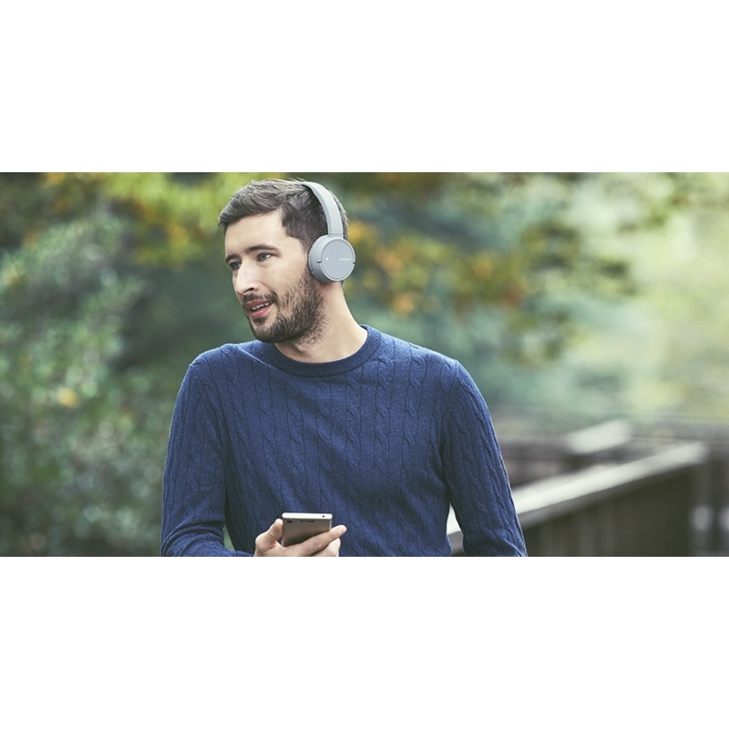 SONY ワイヤレスステレオヘッドセット WH-CH500 グレー : HEADPHONES