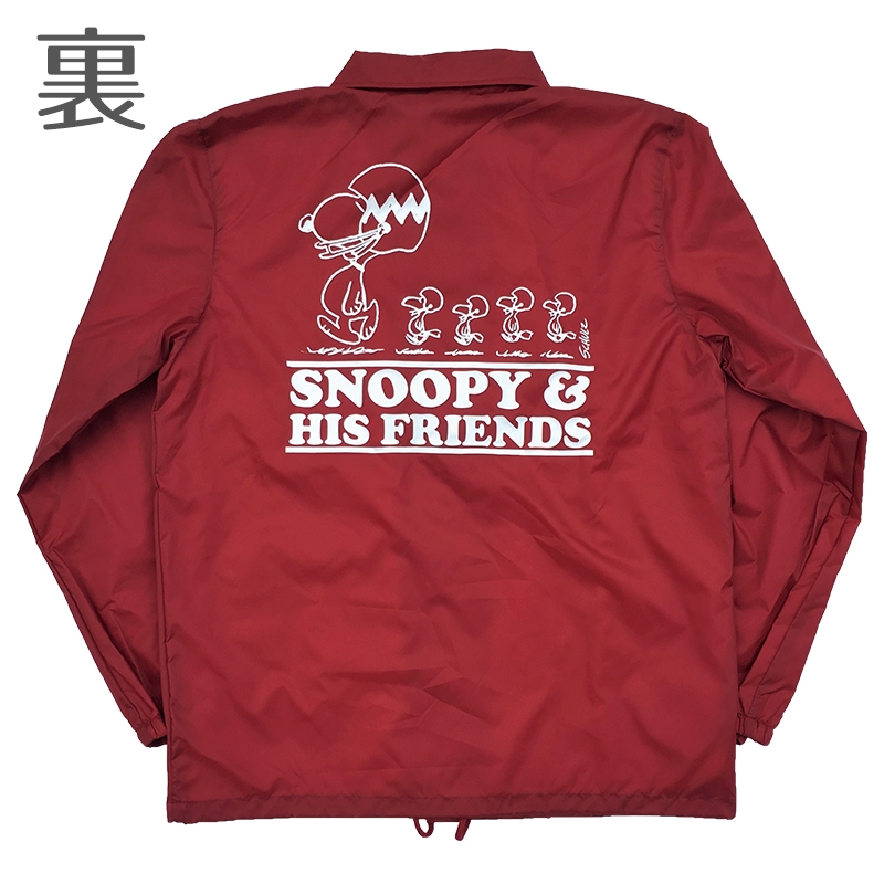 SNOOPY コーチジャケット バーガンディー(L)【Loppi限定  