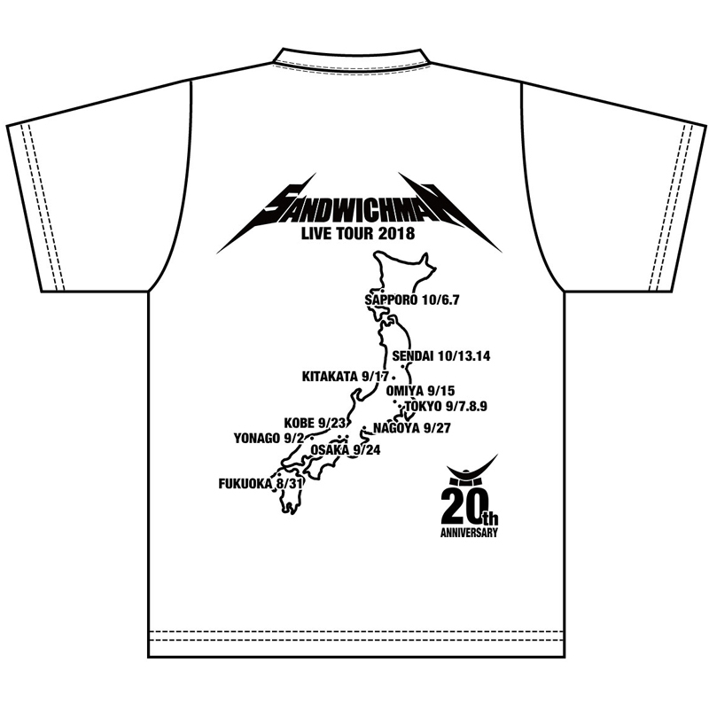 2018ツアーTシャツ Sサイズ : サンドウィッチマン | HMV&BOOKS online 