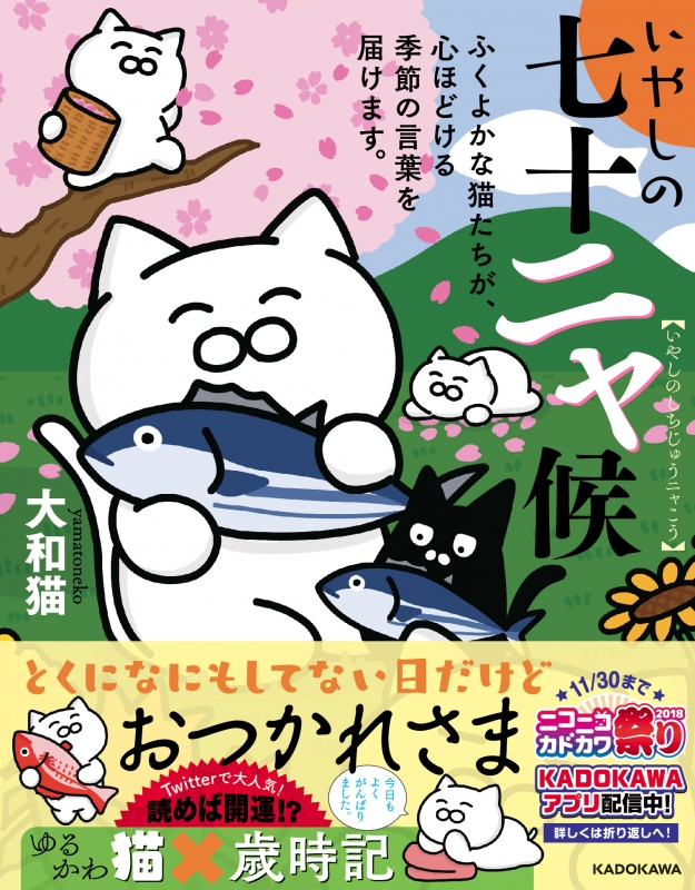 いやしの七十二ャ候 ふくよかな猫たちが、心ほどける季節の言葉を届けます。 : 大和猫 | HMV&BOOKS online -  9784046024664