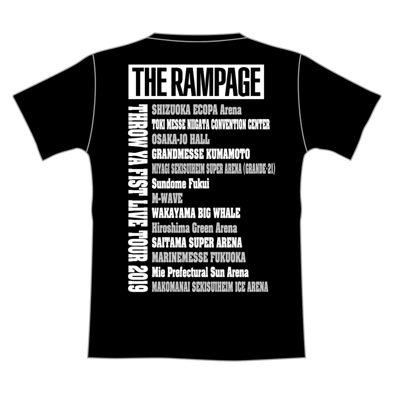 ツアーTシャツ BLACK Lサイズ : THE RAMPAGE from EXILE TRIBE 