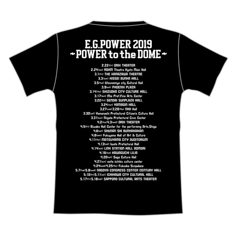 ツアーTシャツ(L)E.G.POWER 2019 : E-girls | HMV&BOOKS online - LP150404