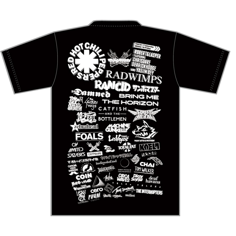 サマーソニック アーティストコラージュTシャツ XL